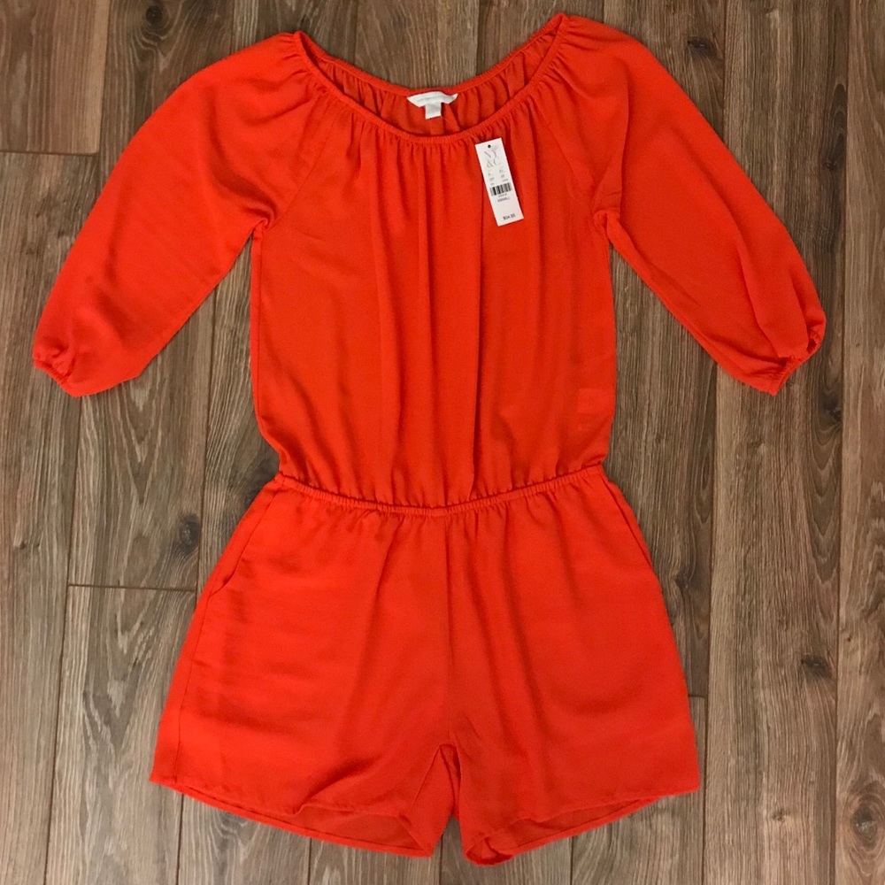 SOLD *NWT* NYC Orange Romper size XS
